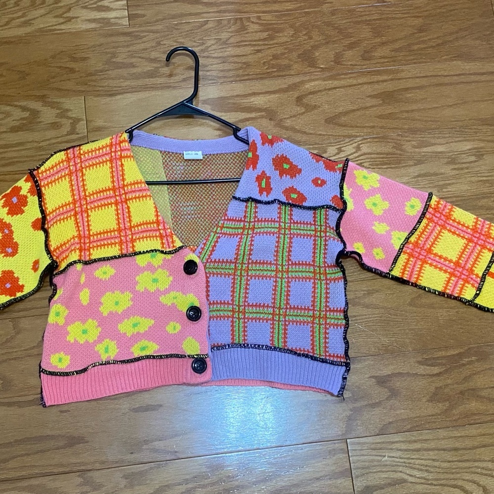 Colorful Patchwork Cardigan